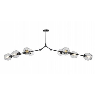 Wrought Studio Jauss 8-Light Sputnik Modern Linear Chandelier | Wayfair